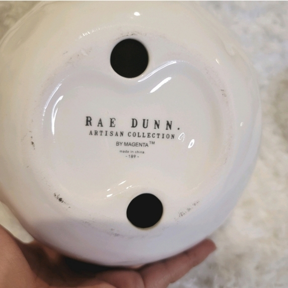 RARE RAE DUNN Gigantic Ceramic Easter, Spring Egg and Happy Easter Egg bundle - Picture 12 of 16